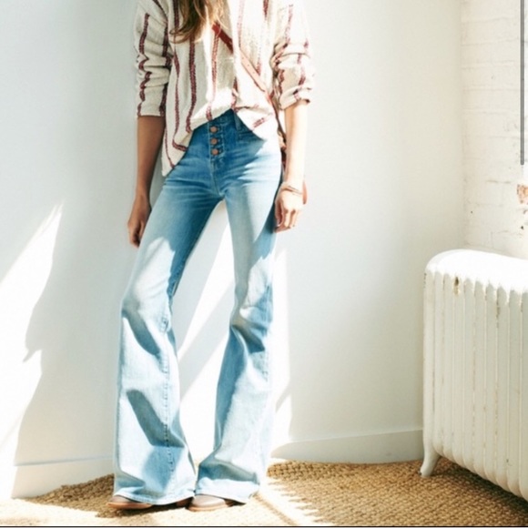 Madewell Denim - Madewell Flea Market Flare Button Fly, Size 29